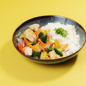 Sweet chili kokosgryte med kylling