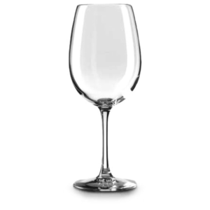 Vinglass med gravering