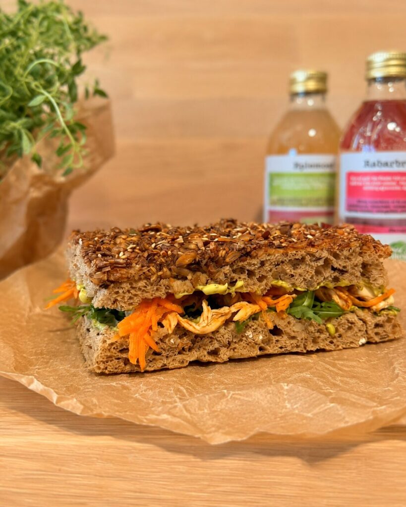 Grov sandwich med teriyakikylling